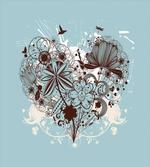Heart Shape with Dragonflies