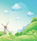 Cartoon Country Landscape artwork