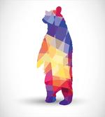 Bear Fractal Silhouette