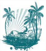 Grunge Tropical