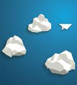 Plane Flying Between Polygons