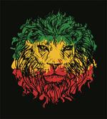 Grunge Lion Head Portrait