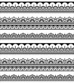 Monochrome Flowers Shapes Art