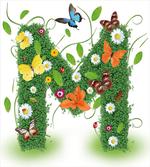 Flower and Butterfly M