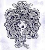 Art Nouveau Medusa Girl