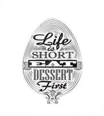 Retro Eat Dessert on Spoon