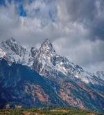 Snowy Scene Grand Teton