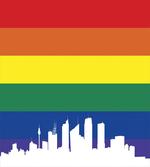 Sydney Buildings Rainbow Flag