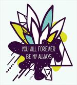 Flower and Love Message Art
