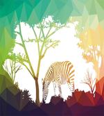 Vivid Safari Zebras