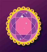 Abstract Round Gem