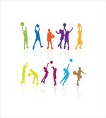 Colorful Kids Basketball