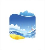 Exotic Wavy Sea Pattern