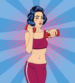 Pop Art Woman Vitality artwork