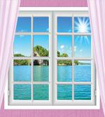Idyllic View from Window
