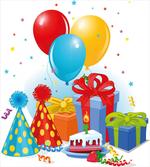 Pie Hats Presents Ballons