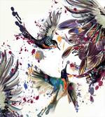 Lily Birds Watercolor