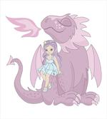 Princess Sitting on Creature