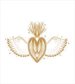 Winged Heart with Crown