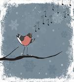 Bullfinch Bird Singing