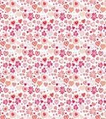 Hearts Flowers Abstract