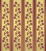 Red Flowers on Stripes artwork