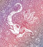 Eastern Elephant Zentangle artwork