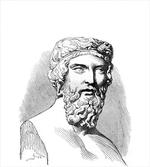 Vintage Sketch of Plato
