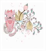Cartoon House Pet Flowers