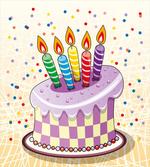 Cake Candles Dots Stars