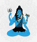 Mystic Figure in Yoga Pose