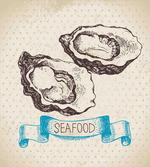 Sketch Virginica Oyster