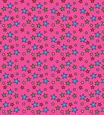Hot Pink Retro Stars