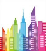 Colorful Skyline Urban