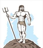 Greek Myth Man on a Rock