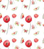 Poppy Butterfly Romance