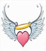 Valentines Day Winged Heart