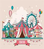 Circus Flat Balloons
