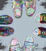 Friends Shoes in Street artwork