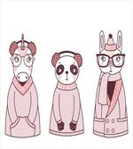 Cartoon Winter Animals