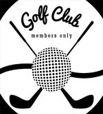 Golf Club Sign Members Only