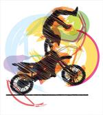Performing Biker
