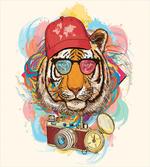 Hipster Tiger Sunglasses
