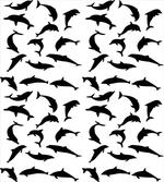 Ocean Mammal Silhouette artwork