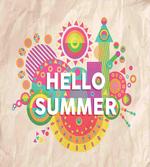 Hello Summer Typography