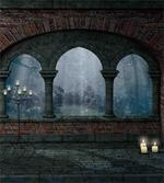 Medieval Castle at Night