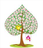 Heart Shape Tree Blossom