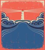 Lighthouse Waves Sea