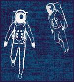 Astronauts Floating