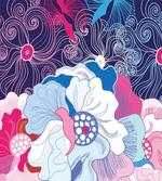 Fantasy Swirled Flowers artwork